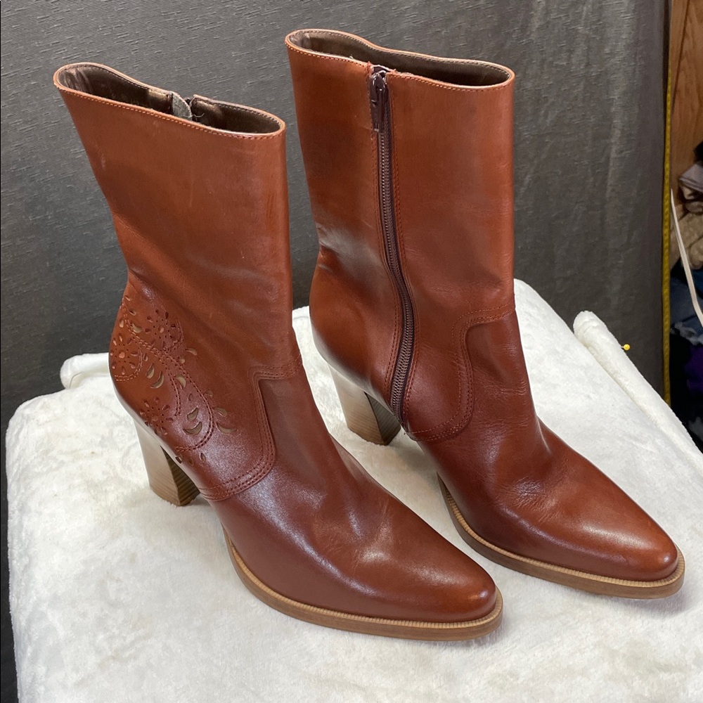 Candie's Tan Sole Detail heeled boots